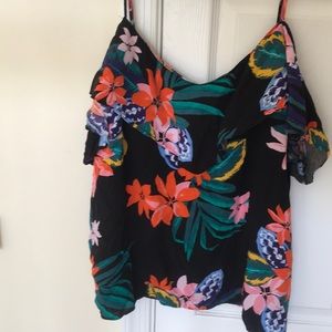 Floral off the shoulder top